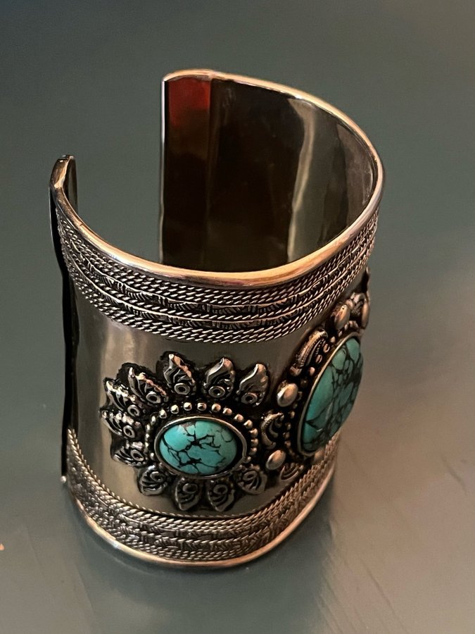 Armband turkos cuff