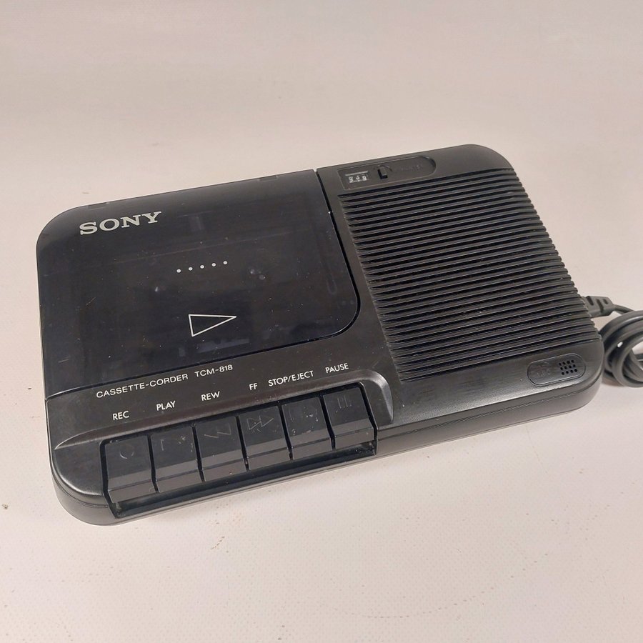 Sony TCM-878 Kassettbandspelare recorder delvis defekt