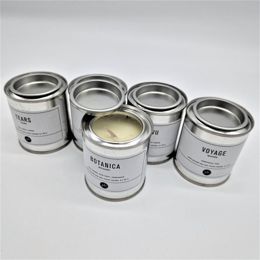 PB Home "Mini Paint Tin" sojavaxljus i fem unika dofter