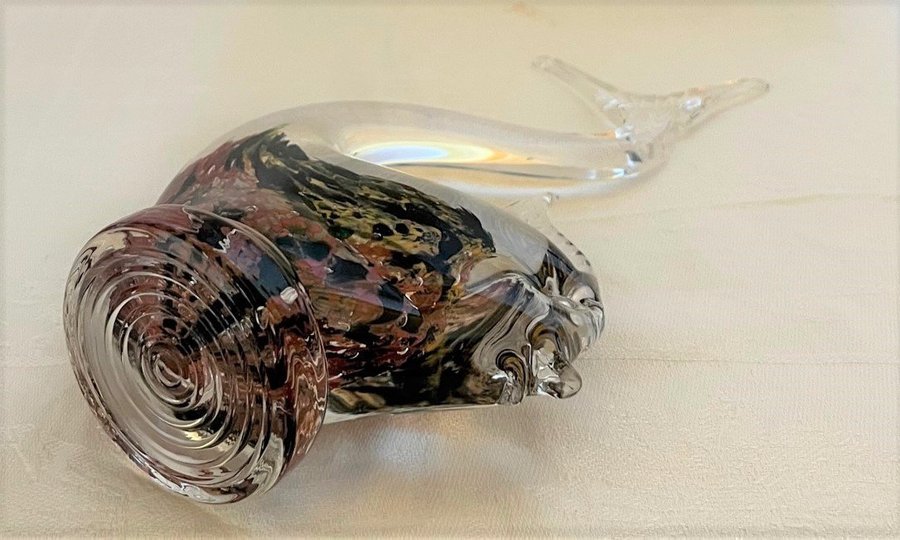 FISK SKULPTUR GLAS REJMYRE 1900-TAL.