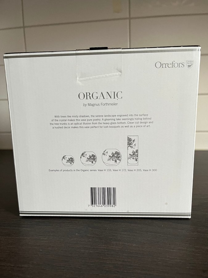 Orrefors Vas Organic. Nu, ej använd.