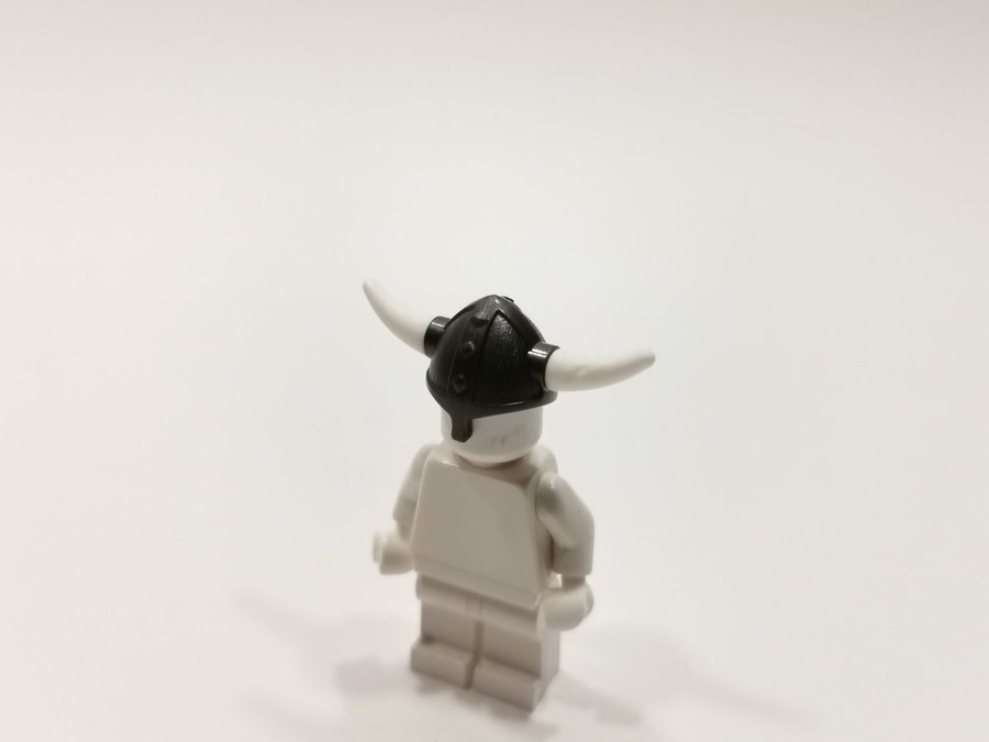 Lego - tillbehör - huvudbonad - hjälm - viking - part x1533 - pearl dark gray