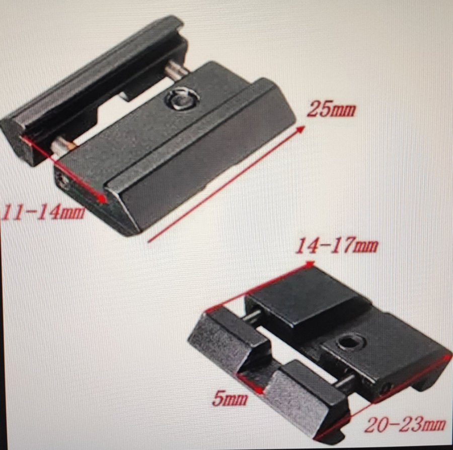 Kikarsikte. 2st/set.För montering av vapen tillbehör o ?luftvapen tillbehör!