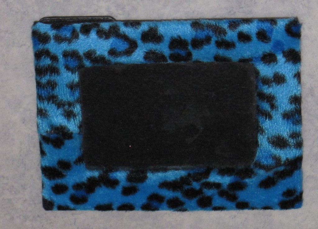 Blå svart fotoram leopard mönster 13 x 103 söt fin unik dekor present gullig