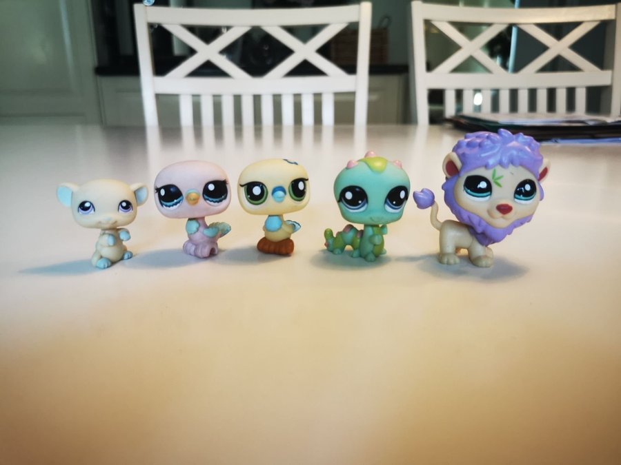 5 st Littlest Pet Shop figurer