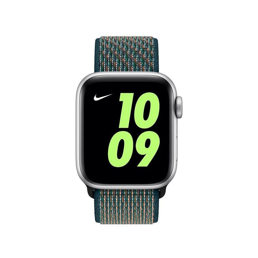 Sport Loop 44/45/46/49mm Apple Watch Armband - HYPER CRIMSON / NEPTUNE GREEN