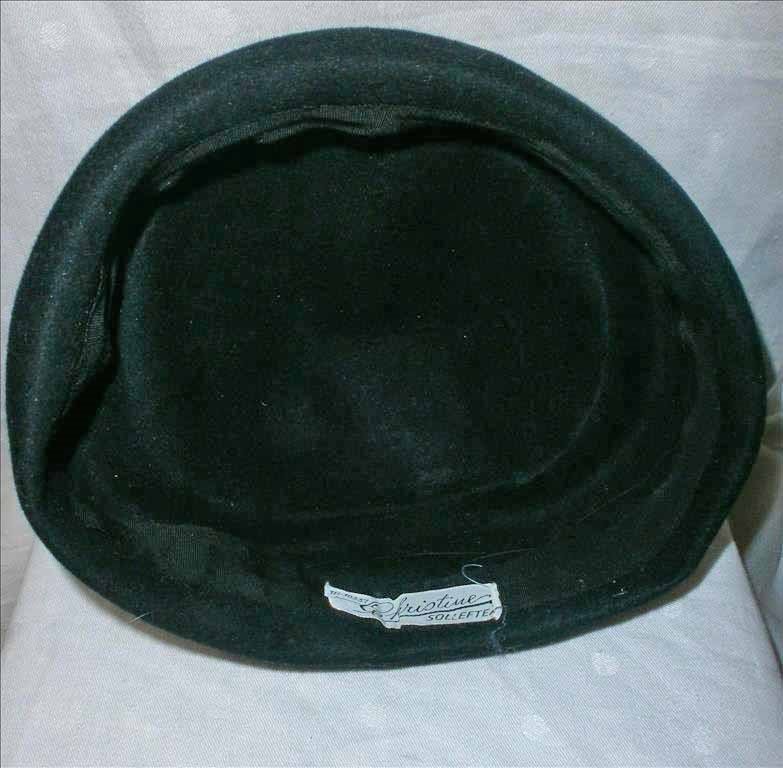 hatt svart hattvintage 60-tal