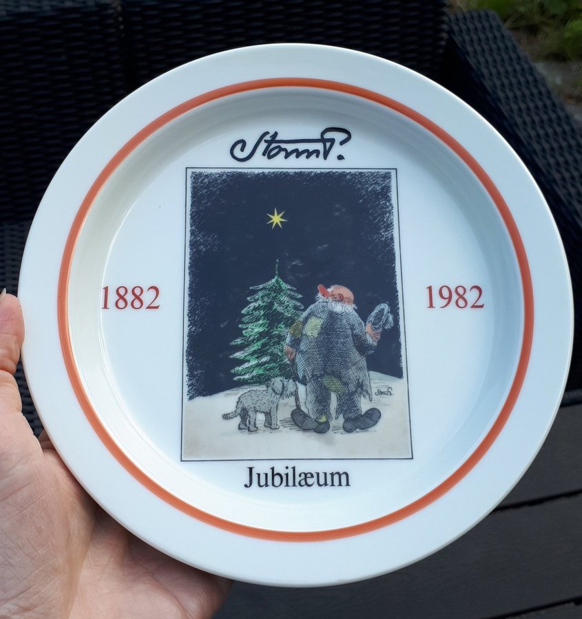 6 Very Rare Unused Royal Copenhagen STORM P. 1980s Plates. Porcelain. Petersen