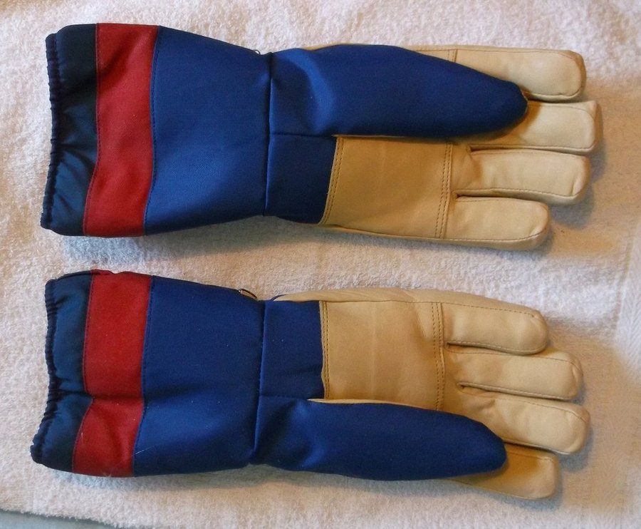 Handskar Thinsulate Läder och tyg Strl 8 ½ Handskar Ny Oanvänd