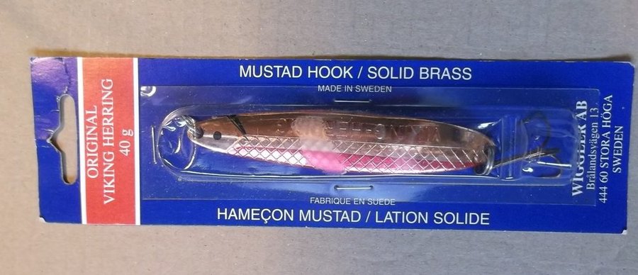 Fiskedrag Skeddrag Viking Herring original 40 g 105 cm Koppar och Röd