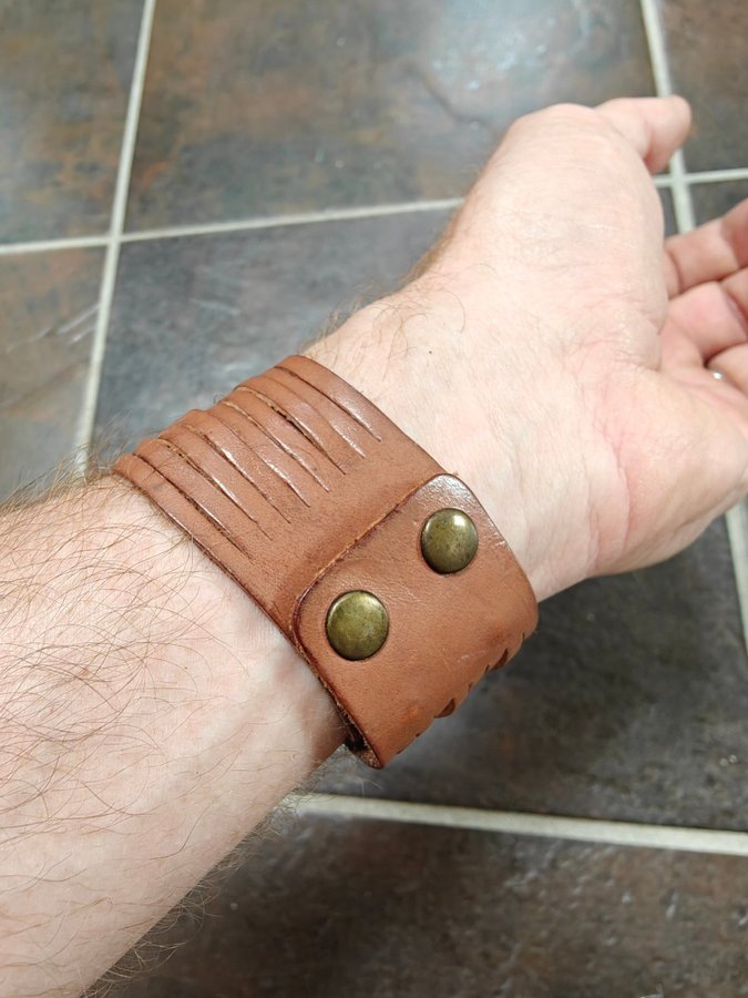 Läder armband brun brown bracelet