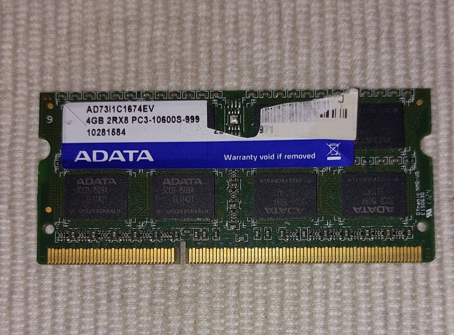 ADATA 4GB ddr3 so-dimm bärbar laptop minne