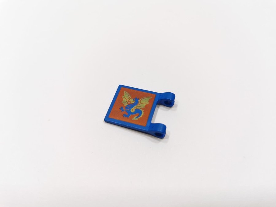 Lego - tillbehör - castle - flagga - 2x2 - part 2335px9 - drake