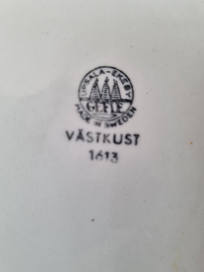 Upsala Ekeby Västkust mattallrik