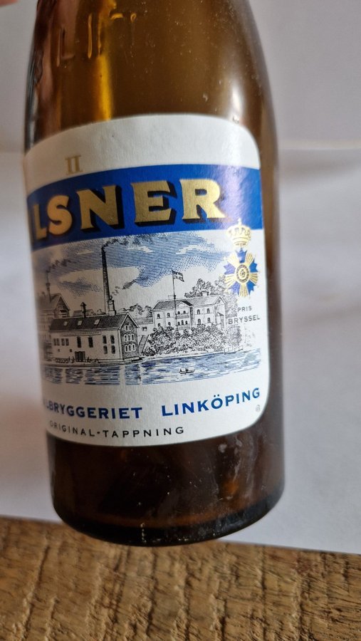 CENTRALBRYGGERIET LINKÖPING PILSNER ölknoppflaska