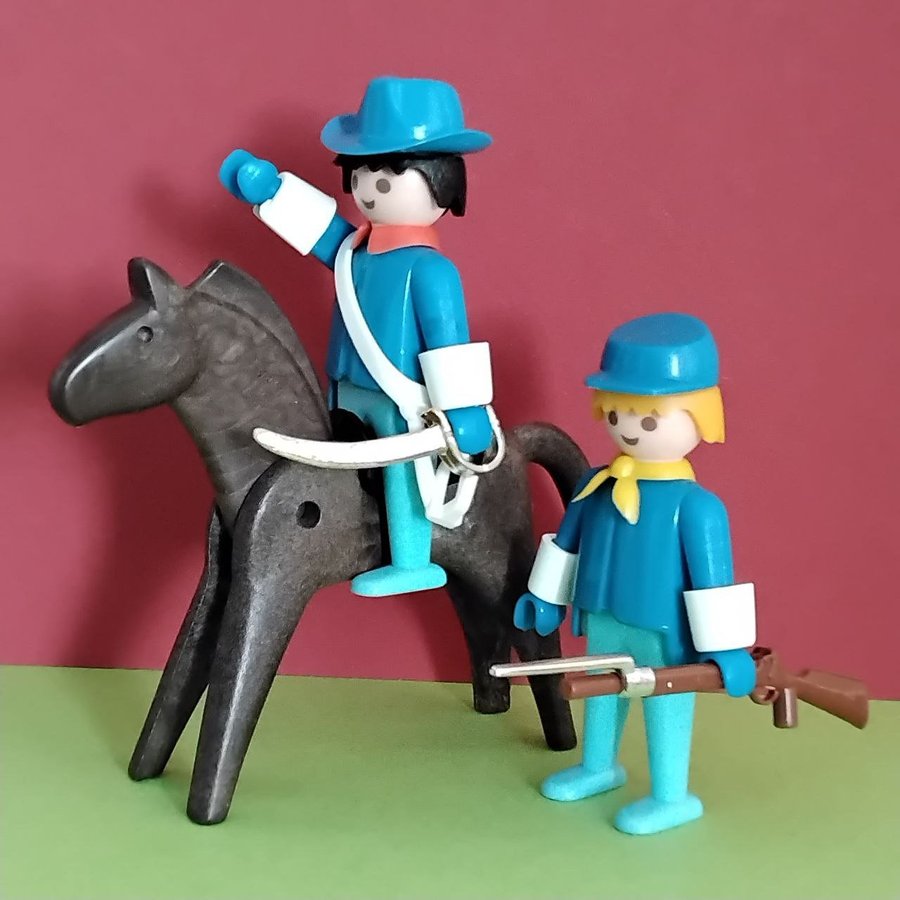 Playmobil vintage, kavallerisoldater, 100% komplett set (3582)