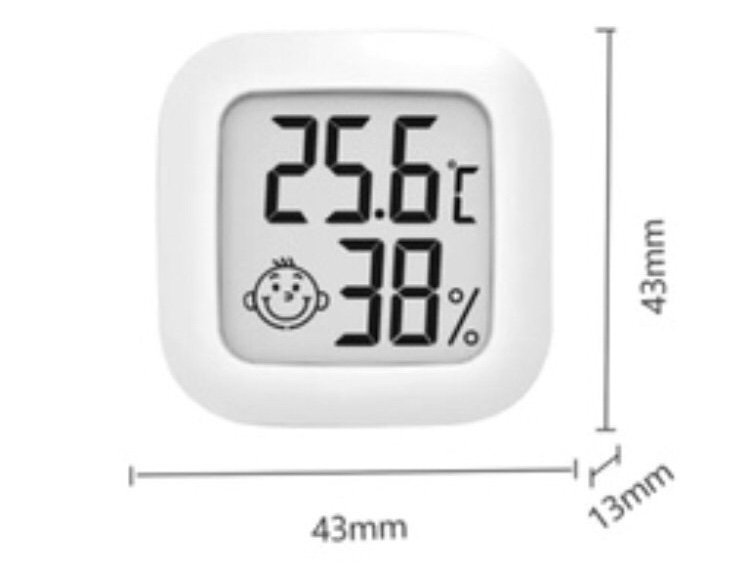 Termometer / hygrometer 2 i 1 digital LCD skärm i mini format