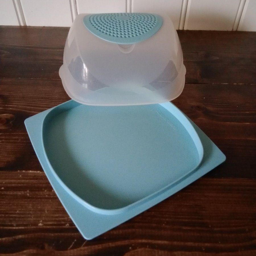 Tupperware CheeSmart liten kvadrat bål ostkupa