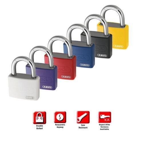 Hänglås ABUS Padlock ECOLUTION™ T65AL/Color Black