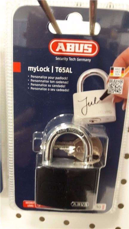 Hänglås ABUS Padlock ECOLUTION™ T65AL/Color Black