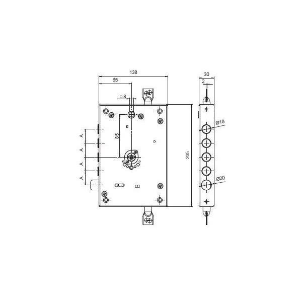 MUL-T-LOCK OMEGA PLUS 3 POINT LOCKING 3 KEYS(83mm