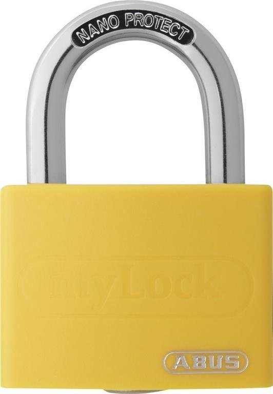 Hänglås ABUS Padlock ECOLUTION™ T65AL/Color Yellow