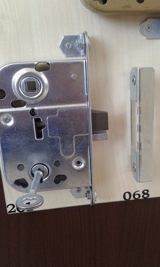 ABLOY 2014 Lock Case For Interior Doors With 1 Key/Nickel