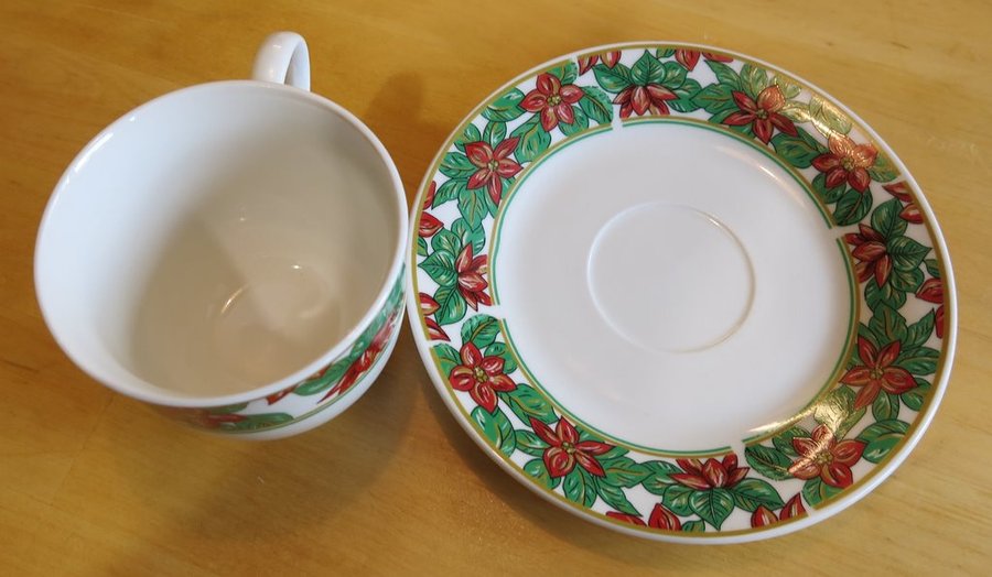 Kopp med fat Fine Porcelain Made in China