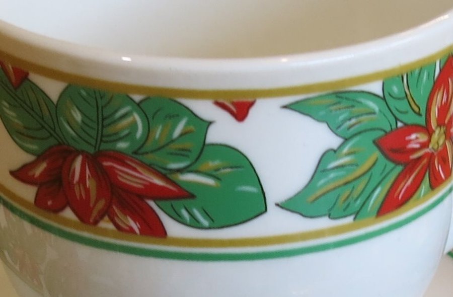 Kopp med fat Fine Porcelain Made in China