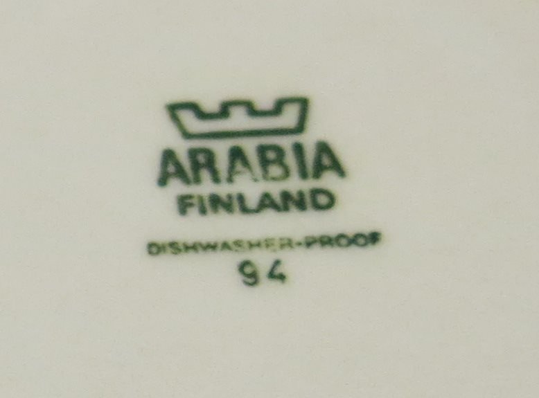 Kopp med fat  KARELIA Arabia Finland Anja Jaatinen-Winqvist