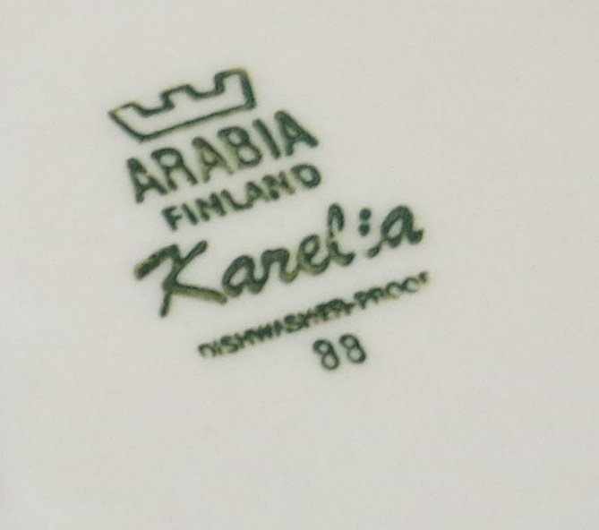 Kopp med fat KARELIA Arabia Finland Anja Jaatinen-Winqvist