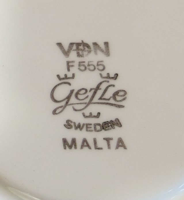 Kopp med fat MALTA Gefle Sweden