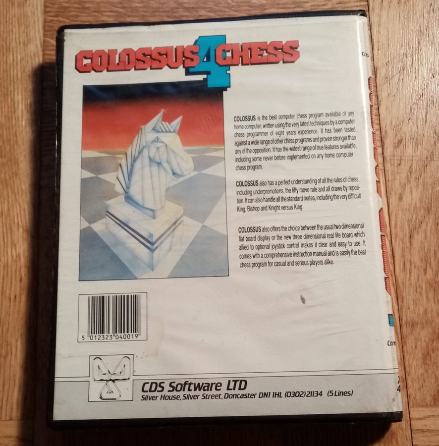 Colossus Chess 4 (CDS Software) ->TESTAD<- Commodore 64 / C64 Spel