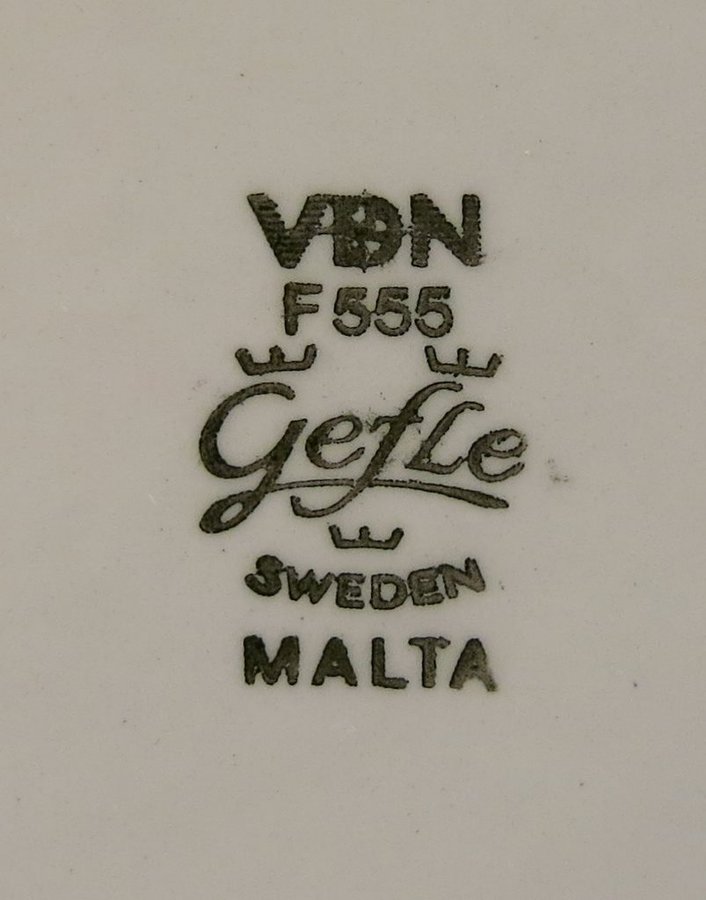 Assiett MALTA Gefle Sweden