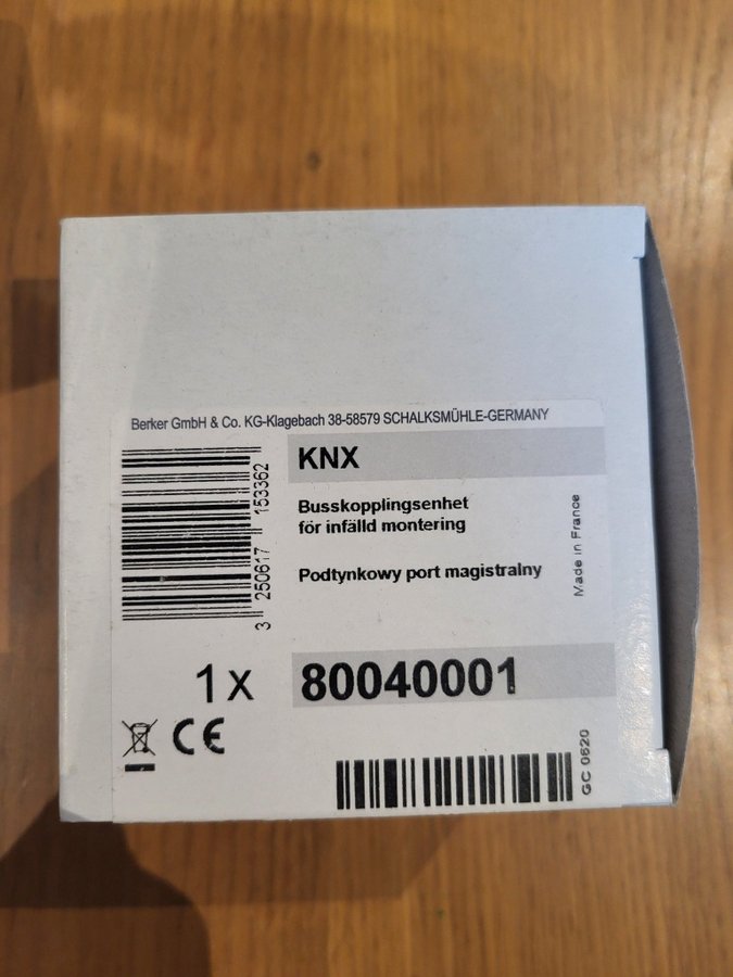 BERKER 80040001 KNX busskopplingsenhet för inf montage