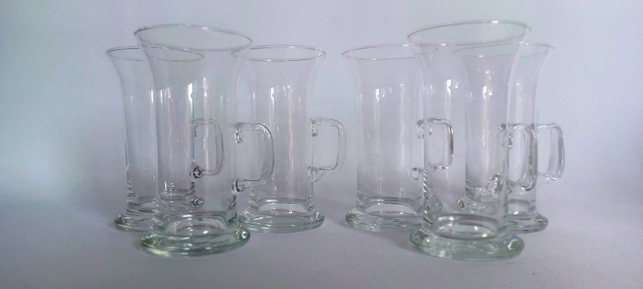 Vintage 1950-60erne Bodum hot drinks glas 6 stk