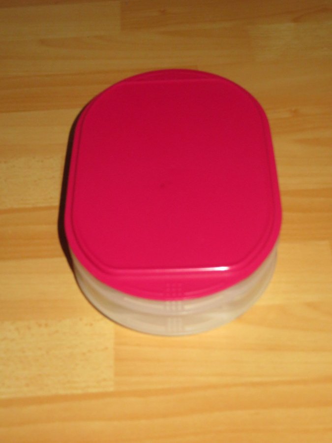 Tupperware Combismart stapelbara burkar med lock pålägg rester fint beg skick