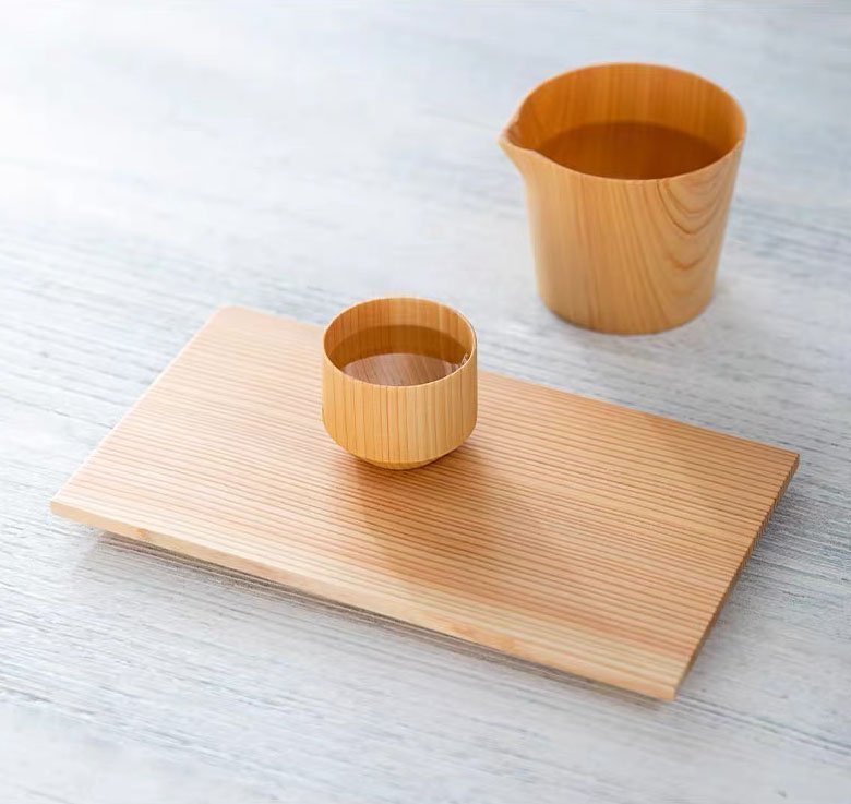 Japanese Wooden plate, sushi plate, salad plate, dessert plate