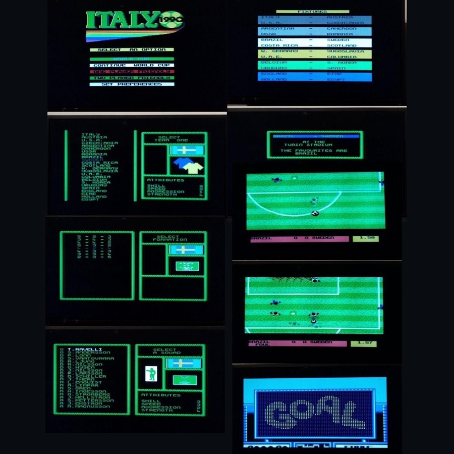 Italy 1990 (US Gold) ->TESTAD<- Commodore 64 / C64 Spel