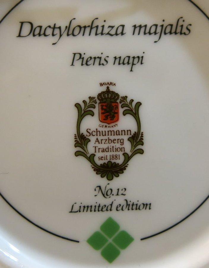 Väggtallrik Schulman Arzberg Tradition Seit 1881 NO12