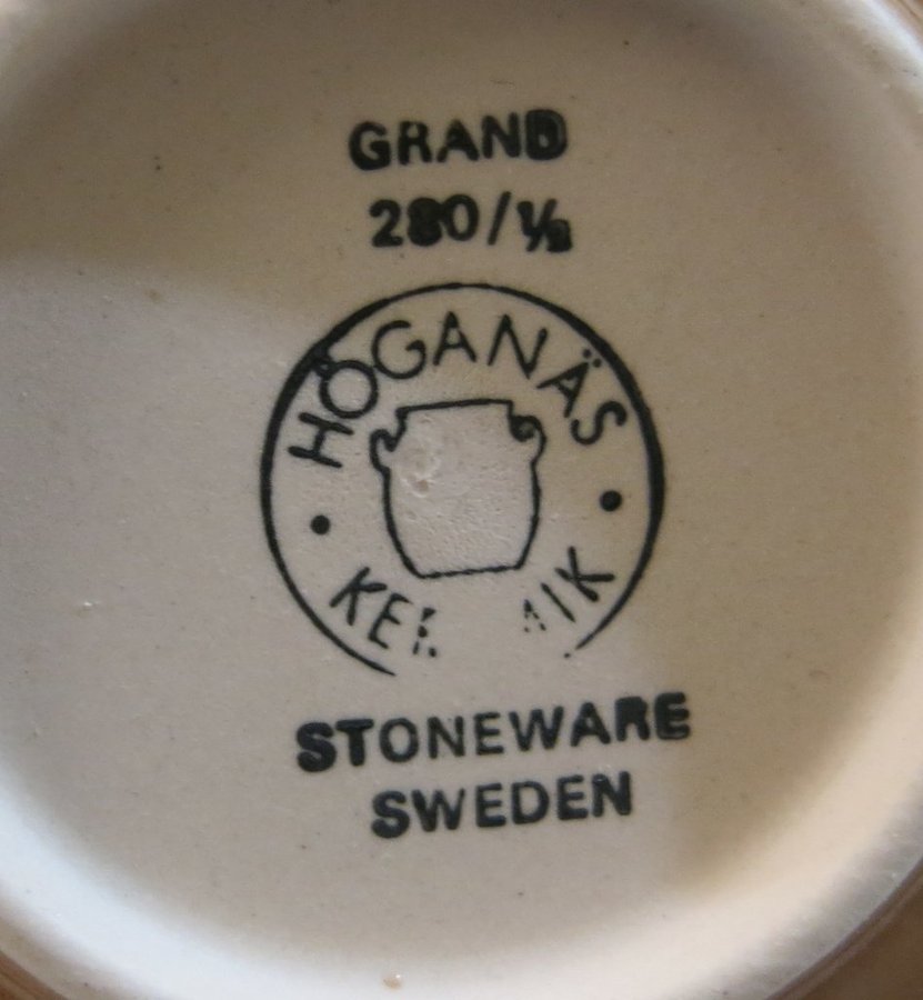 Assiett GRAND Höganäs Keramik Stoneware Sweden