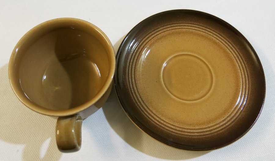 Kopp med fat GRAND Höganäs Keramik Stoneware Sweden