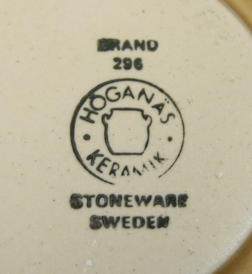 Kopp med fat GRAND Höganäs Keramik Stoneware Sweden