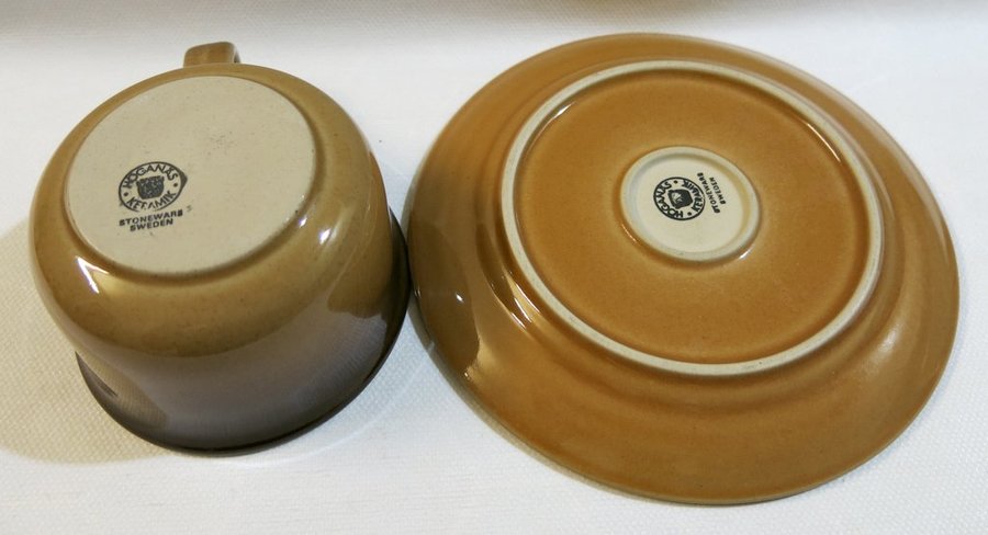 Kopp med fat GRAND Höganäs Keramik Stoneware Sweden