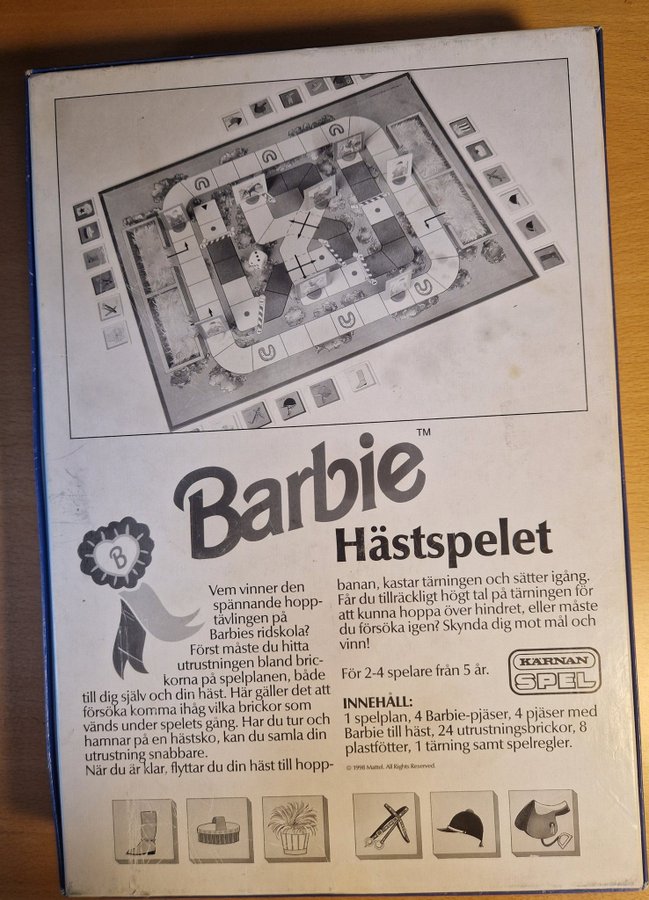 Barbie Hästspelet Komplett Fint skick