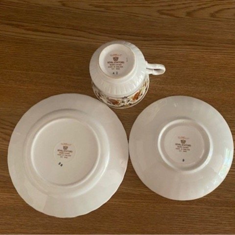 Royal Stafford Bone China Clovelly kaffekopp fat assiett (set 2/4)