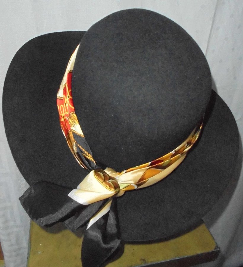 hatt svart hatt vintage