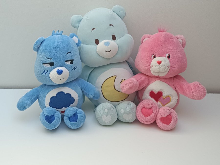 Care Bears mjukisdjur i bra skick!