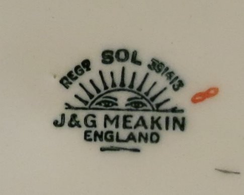 Djup tallrik REGP SOL JG Meakin England