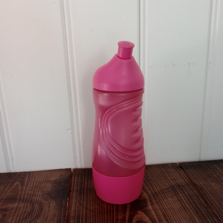 Tupperware cerise Sport skola flaska med snack behållare 415ml